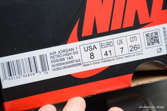 High 555088-140 Jordan OG Blue 1 Obsidian - University Air | Retro UNC 555088-140 0505